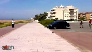 Anal Sex at the beach with french slut Nathalie Vanadis